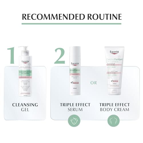 Eucerin DermoPure Triple Effect Reinigungsgel mit Salicylsäure für Gesicht und Körper, 400 ml Gel - Image 7