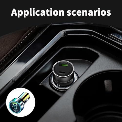 Mobile Phone Cigarette Charger, USB-C & USB Car Charger, 66W Car Cigarette Lighter Adapter, Fast Charger for Smartphones and Laptops, Compatible with 12V Cigarette Lighter Socket - Image 6
