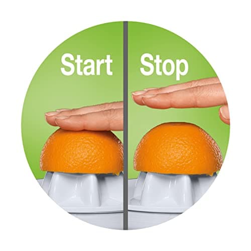 Braun Electric Citrus Press CJ3000WH, Bowl 350 ml, 20 W, Orange Juice, Lemon, Grapefruit, White - Image 4