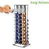 Coffee Pod Capsule Holder for 60 Pieces Nespresso Coffee Capsules, Kitchen Coffee Capsule Holder Display Stand, Chrome Coffee Pods Accessories Holder Capsule Storage Rack Organiser - Image 6