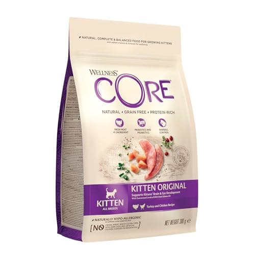 Wellness CORE Nourriture sèche pour Chaton - sans céréales - Haute teneur en Viande - Poulet et Dinde - 300 g - Image 3