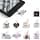 Anhänger 9pcs Kindle Dustproof Plugs Dark Style, Anhänger USB C Plug, Amazon Kindle Accessories for Women Readers, Compatible with Most Type-C Devices - Image 2