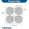 100 Pcs 37mm Aluminum Foil Lids for Espresso Capsules Reusable Capsule Cap Sticker Compatible with Nespresso (Silver) - Image 4
