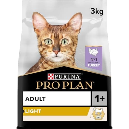 PURINA PRO PLAN | Light | Overweight and/or Overweight Adult Cat | Low Fat Dry Food to Help Weight Loss | Turkey | Bag | Pack of 1 x 3 kg - Image 2