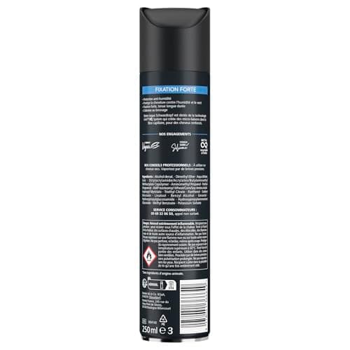 SCHWARZKOPF, Laque Fixation Forte, Protection anti-humidité, Technologie Haptiq System, Formule végane, san silicone, Fixation forte, Tenue longue durée, S'élimine au brossage, 250ml - Image 4