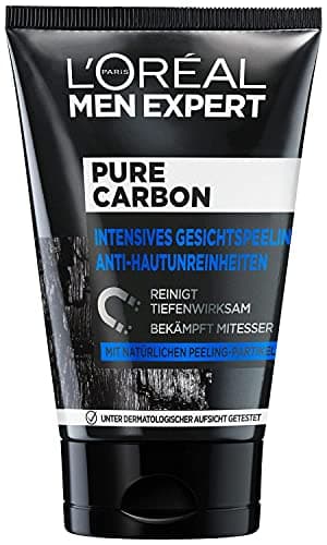 L'Oréal Paris Men Expert peeling pour le visage, peau impure, nettoyage du visage pour homme, peeling visage au carbone pur anti-imperfections, 1 x 100 ml - Image 2