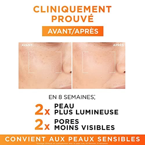 L’Oréal Paris – Sérum 12% Vitamine C Pure + Acide Salicylique + Vitamine E – Antioxydant & Anti-Âge – Teint irrégulier, Pores et Ridules – Flacon Anti-UV – Revitalift Clinical – 30 ml (Lot de 2) - Image 4