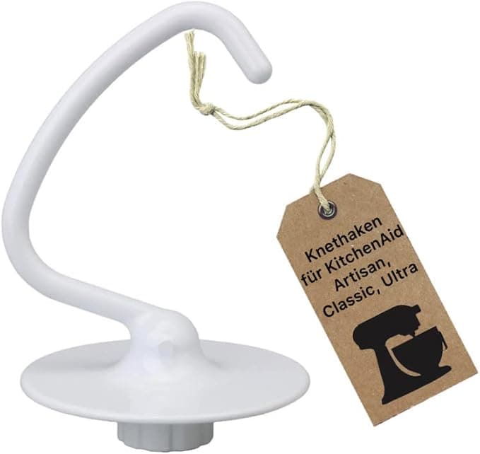 K45DH / 5K452DH Dough Hook for KitchenAid Food Processor with Tilting Motor Head - Suitable for Kitchen Aid Artisan, Classic, Ultra - Image 1