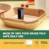 Baking Paper for Ninja Foodi Max Air Fryer, 120pcs 22x14cm Rectangular Paper Liner Fryer Oil Free Accessories for Ninja AF300EU /AF400EU/Cecotec/Moulinex 7.6-9.5L Dual Zone Airfryer - Image 4