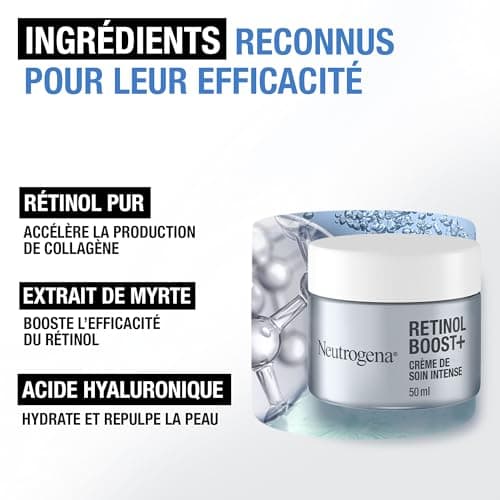 Neutrogena – Retinol Boost+ Intense Anti-Aging Night Cream (50 ml jar) – Retinol face treatment to combat visible signs of aging – Anti-wrinkle with plumping effect - Image 6