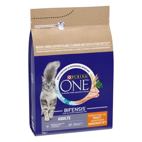 PURINA ONE Bifensis Adulte | Croquettes Au Poulet pour Chats Adultes | Sac de 3kg (Lot de 2) - Image 7