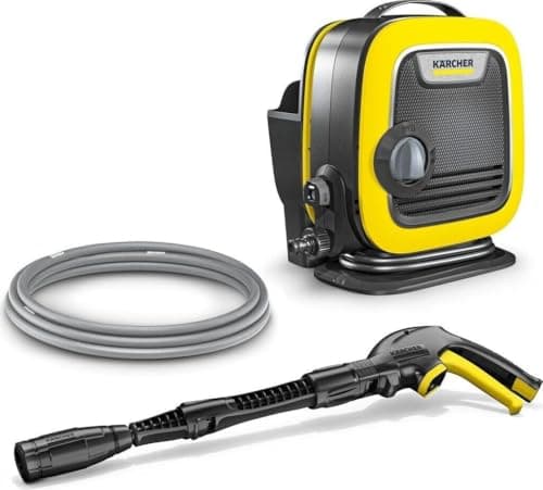 Kärcher K Mini High Pressure Washer, Pressure: Max. 110 Bar, Flow Rate: 360 l/h, Surface Area: 20 m²/h, Water Filter, Weight: 3.9 kg, Hose and High Pressure Gun, Vario Power Lance - Image 2