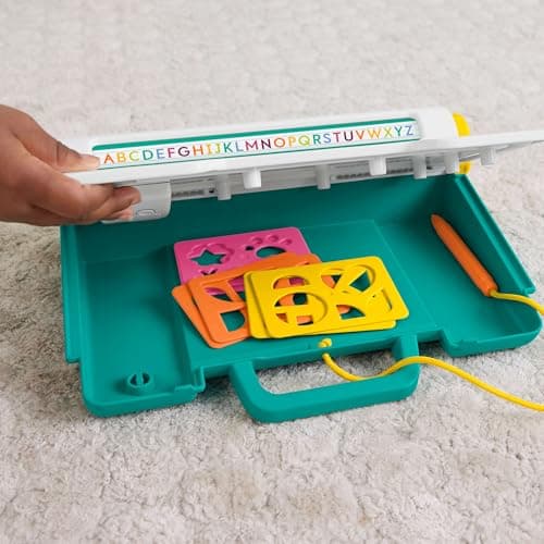 Fisher-Price JDL70 Learning and Drawing Desk Tablet for Writing and Drawing Without Dirty with LCD Screen, Ideal for Travelling Children from 3 Years - Image 5