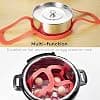 Pressure Cooker Sling Silicone Bakeware Sling Anti-Scald Bakeware Lifter Steamer Rack for 6 Qt/8 Qt Instant Pots and Multi-Use Pots (Red) - Image 6