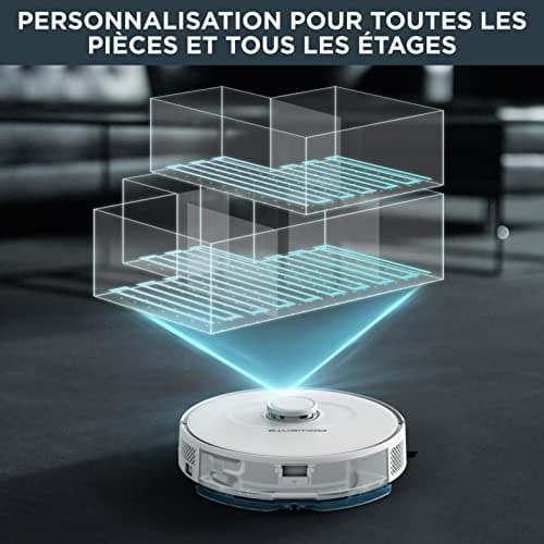 Rowenta Robot Vacuum Cleaner, 4-in-1 Cleaning, Optimized Electronic Wash Function, Ultra-Accurate Laser Navigation, Custom Settings, X-Plorer Series 75 S, White RR8567WH - Image 7