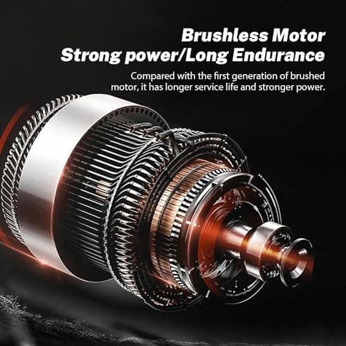 Cordless Angle Grinder Compatible with Makita Battery 18V 100/125mm 12000RPM Cordless Angle Grinder with Brushless Motor and Sanding Disc Cover (100MM) - Image 5