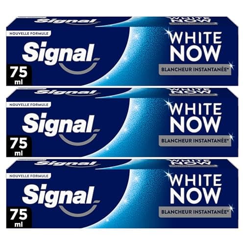 SIGNAL - Dentifrice White Now Original - Blancheur Instantanée - 96% d'ingrédients d'origine naturelle - (lot de 3x75ml) - Image 3