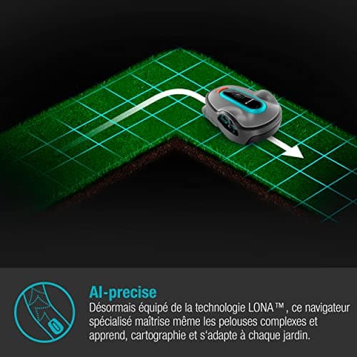 Gardena SILENO life 750 m² Smart Robot Mower Set: Innovative LONA IA technology, adjustment via app, SensorControl, for slopes 35% max, smart gateway, FR-Version (19701-66) - Image 6
