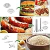 Gdrtwwh Meat grinder accessory Suitable for Kenwood Chef (KVC, KVL, KCC) and kMix (KMX), with 2 sausage filling tubes and 4 grinding plates - Image 3