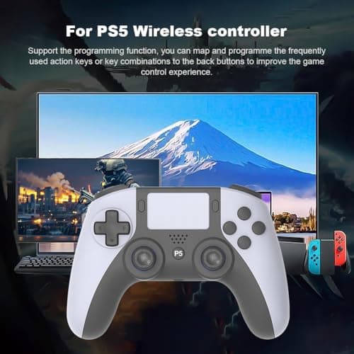 LYEAA Dual Vibration Wireless Controller for PS5 and PC Game Control with Touchpad and Game Controllers 4.0 - Image 6
