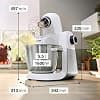 Bosch MUMS6EW13D Series 6 Food Processor, 7 Speed, 5.5L Bowl, Through Cutter, 3 Discs, Dough Hook, Whisk, Silicone Broom, Dishwasher Safe, 1600W, Silver/White - Image 4
