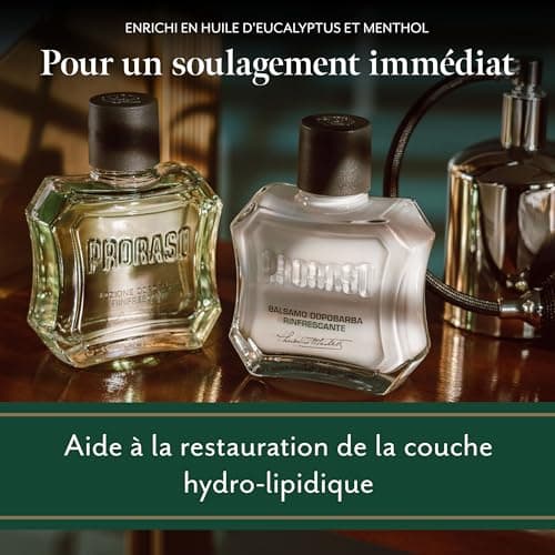Proraso | Baume Après-Rasage Rafraîchissant (flacon de 100 ml) – Soin visage homme sans alcool à l'huile d'eucalyptus et menthol – Fabriqué en Italie - Image 5