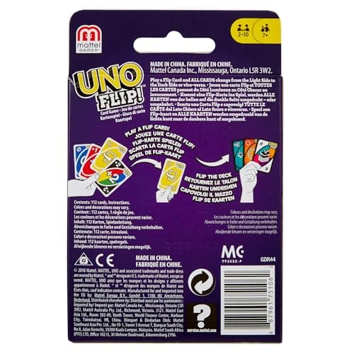 Mattel Games UNO Flip, New Delusional Version Double-Sided, Card Game for Kids and Adults, Board Game for Family Night, 2-10 Players, Toy for 7+ Years, GDR44 - Image 5