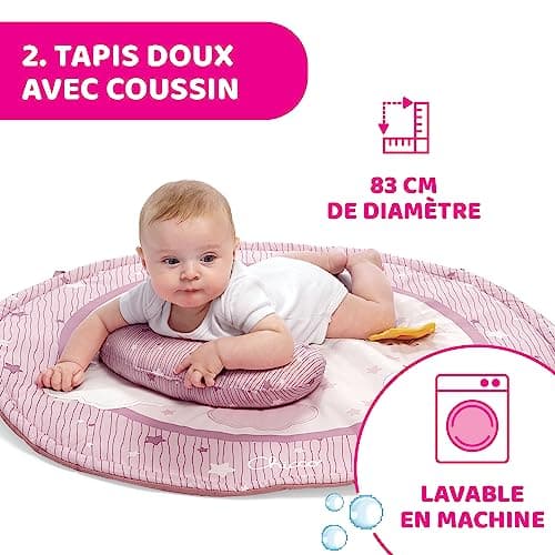Chicco Enjoy Colours 3-in-1 Multifunctional Electronic Gym, Star Projector, Removable Night Light and Relaxing Music – Toys for Babies from Birth – Pink - Image 6
