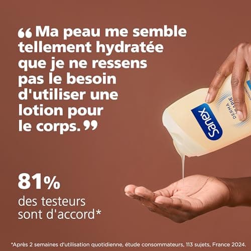 SANEX - Derma Thérapie - Crème de douche anti-dessèchement - Peaux très sèches - Réduit les démangeaisons -Complexe d’acides aminés et acide hyaluronique - 425ml - Image 8