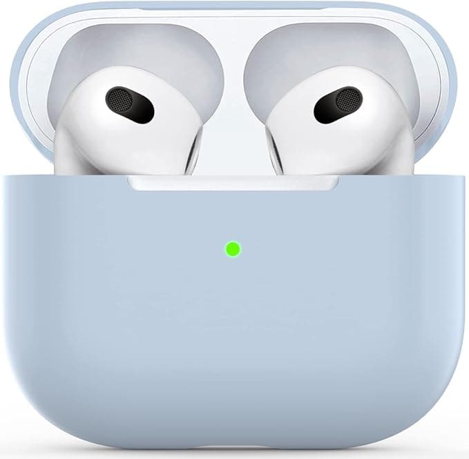 For AirPods 3 Case, Anti-slip Protective Cover Protector for Apple AirPods 3 Charging Case - Light Blue - Image 1