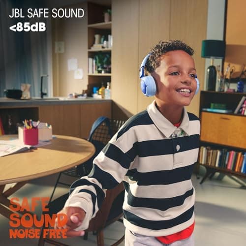 JBL Junior 320 BT, Casque Supra-auriculaire sans Fil pour Enfants, avec Microphone intégré, Bluetooth, Safe Sound, Coussinets Confortables, Set d'autocollants, Design Pliable, Vert - Image 4