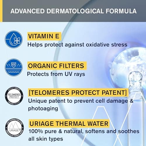 Uriage Bariesun Fragrance Free Sun Cream SPF50+ - High UVA/UVB & Blue Light Protection - Sweat Resistant - Non-Comedogenic - No White Traces - Ideal for Sensitive Skin - 50 ml - Image 6