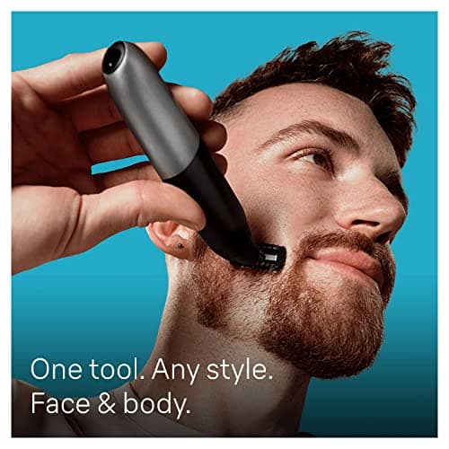 Braun XT5 Series Hybrid Single Blade Beard and Stubble Trimmer Electric Razor for Men Body Grooming Manscaping with Travel Pouch Gifts for Men XT5200 Black Razor - Image 4