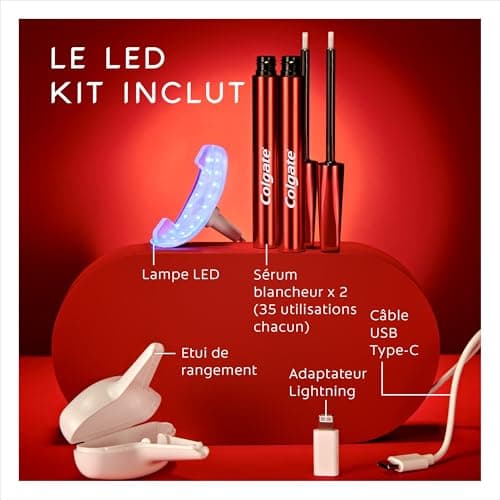 COLGATE - Max White Ultimate LED Whitening Kit | Whitening in 10 Minutes* | Removes up to 20 Years of Stains | Soft LED Whitening Device | Whitening Serum with New Precise Applicator - Image 5