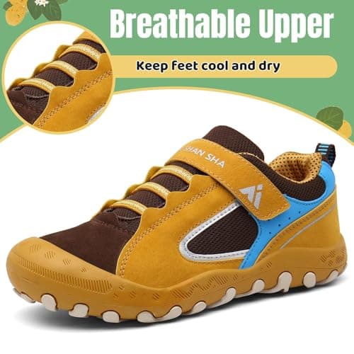 Mishansha Unisex Hiking Shoes Children Breathable Non-Slip Trekking Shoes for Boys Girls Size 7-5 UK - Image 4