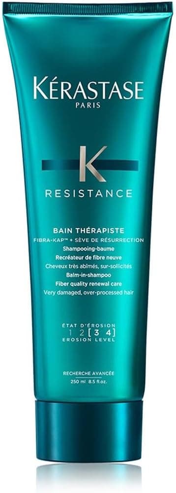 KÉRASTASE Resistance - Therapist Bath - Shampoo and Balm - New Fibre - Repairs & Strengthens - FIBRA-KAP™ Technology & Resurrection Sap - Very Damaged Hair - 250 ml - Image 1