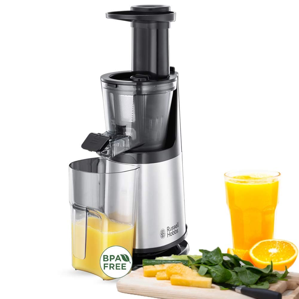 Russell Hobbs Russell Hobbs Juice extractor [Professional] Stainless steel (Fruits & vegetables, 3 sieves: fine, thick & frozen fruit, inversion function, graduated jugs & foam separator, pulp pitcher 1.4L)
