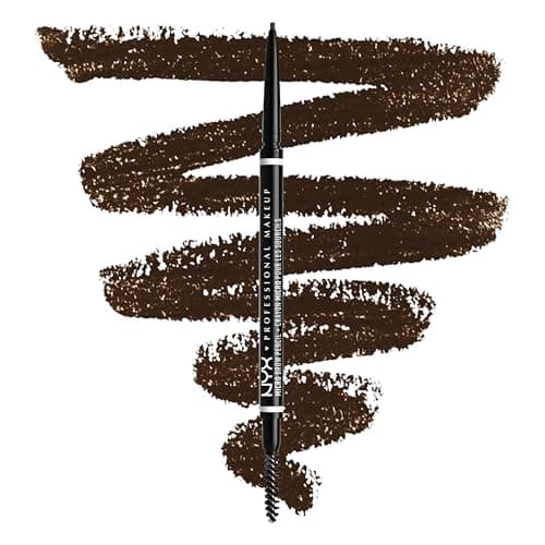 NYX Professional Makeup Crayon à Sourcils Micro Brow Pencil, Crayon Ultra-Fin Double-Embout avec Mine Rétractable et Goupillon, Teinte : Espresso (07) - Image 2