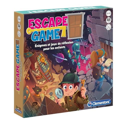 Clementoni | Escape Game Child 8+ | Cooperative Educational Board Game | 3 Theme Adventures: Pharaoh's Pyramid, Cursed Castle, Space | Logic Activity | Gift Idea - Image 3