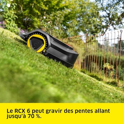 Kärcher RCX 6 robot lawnmower, without bounding cable, mowing area: 3,000 m², up to 70% gradient, all-wheel drive, obstacle detection, GPS + RTK + camera - Image 4