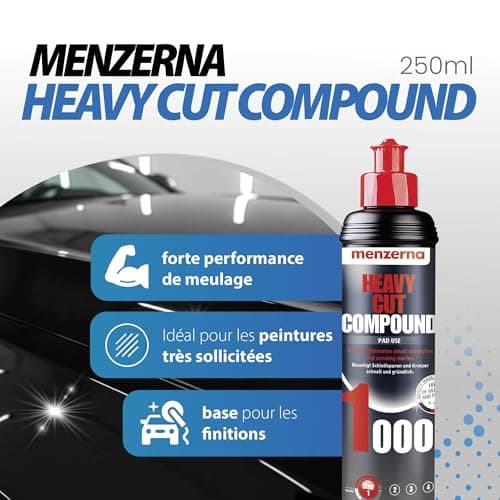 detailmate Menzerna Car Polishing Kit Heavy Cut 1000 + Medium Cut 2500 + Super Finish 3500 + Microfibre Cloth 550 GSM + Sonax Brilliant Shine Detailer - Image 4