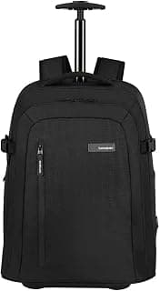 Roader - sac à dos ordinateur portable avec roues 17,3 pouces, 55 cm, 28 L, noir (noir profond)