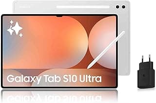 Samsung Galaxy Tab S10 Ultra 14.6'' WiFi 256 Go, Tablette Android avec Galaxy AI, Argent, S Pen + Chargeur Secteur Rapide 25W Inclus, Version FR