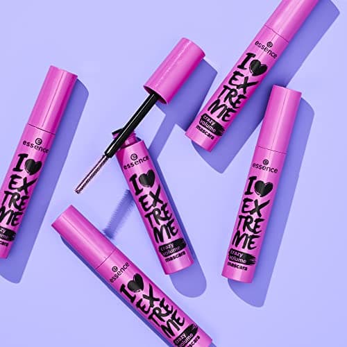 essence I LOVE EXTREME – Mascara Volume Fou, Noir, Longue Tenue, Volumisant, Recourbant, Allongeant, Vegan, Sans Microplastiques ni Parfum, Lot de 3 (3x12 ml) - Image 8