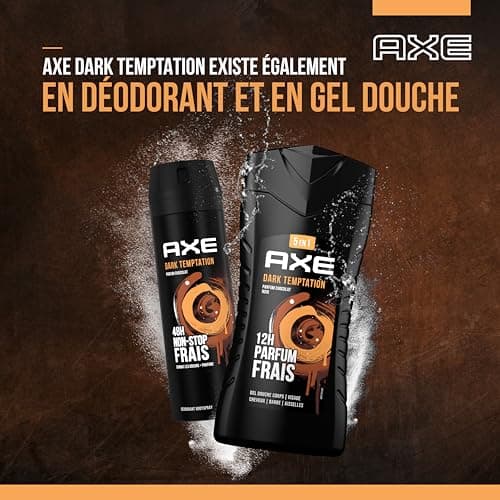 AXE - Eau de toilette Dark Temptation - Efficacité et fraîcheur 24h - Parfum énergisant aux notes riches et intenses de chocolat noir et d'épices - 100ml - Image 7