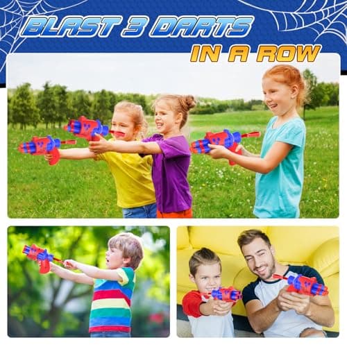 Nerf Target with Gun for Children, Electronic Shooting Target Game with Sound Effect, 20 Darts Gun Toy Boy Girl 3 4 5 6 7 8 9 Years Outdoor Games Garden Gifts Christmas Birthday Easter - Image 6