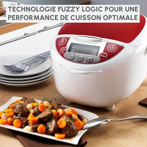 Moulinex Electric Multicooker, 12 Functions, Ease of Use, Smart Cooking, Convenient Use, Easy Cleaning, MK7051F1, Red and White - Image 6