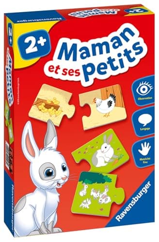 Ravensburger - Educational Game - Mother and Her Little Ones - Animal Discovery - First Association Game - Puzzle for Children Aged 2 Years and Up - 24023 - Image 3