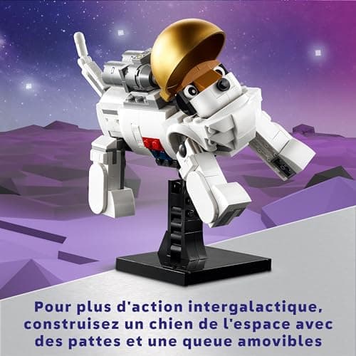 LEGO Creator 3-in-1 Astronaut in Space Construction Toy with Dog and Space Shuttle, Nursery Decoration, Creative Gift for 9 Year Old Boys and Girls 31152 - Image 7