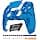 eXtremeRate Luna Redesigned Case for PS5 Controller BDM-010/020/030/040, Replacement Faceplate Touchpad Rings Buttons, Shell Cover Pad for PS5 Controller, Light Blue - Image 2